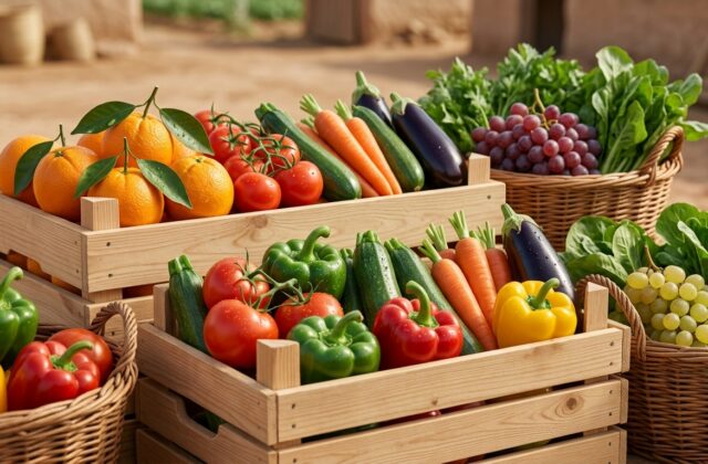 Frutta e verdura biologica del Marocco